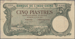 French Indochina / Französisch Indochina: Banque De L'Indo-Chine – Haïphong 5 Piastres 1920, P.19b, - Indochine