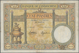 French Indochina / Französisch Indochina: Banque De L'Indochine 100 Piastres ND(1925-39) With Signat - Indochina