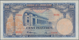 French Indochina / Französisch Indochina: Banque De L'Indochine 100 Piastres ND(1946), P.79, Great O - Indocina