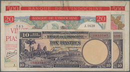 French Indochina / Französisch Indochina: Banque De L'Indochine Very Nice Lot With 6 Banknotes Serie - Indochine