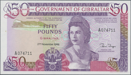 Gibraltar: 50 Pounds 1986, P.24, Tiny Spot At Left Border, Otherwise Perfect. Condition: AUNC/UNC - Gibraltar