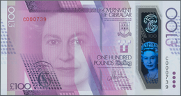 Gibraltar: 100 Pounds 2015, P.40 In Perfect UNC Condition. - Gibilterra