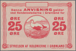 Greenland / Grönland: 25 Oere ND(1923) Unsigned Remainder, P.11r, Almost Perfect Condition With A Ve - Groenland