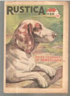 RUSTICA N°37 Du 11/09 1955 Chien Courant: LE PORCELAINE - Animaux