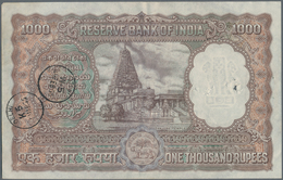 India / Indien: Reserve Bank Of India 1000 Rupees ND(1949-57) Place Of Issue: DELHI, P.46c, Larger S - Indien