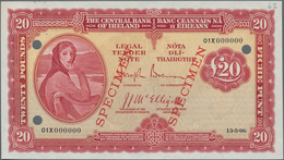 Ireland / Irland: The Central Bank Of Ireland 20 Pounds "Lady Lavery" (1945) With Signatures: Brenna - Ierland