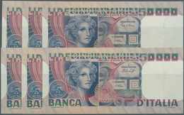 Italy / Italien: Set Of 6 Notes 50.000 Lire 1976-84 P. 107, All Notes In Similar Condition With Only - Andere & Zonder Classificatie