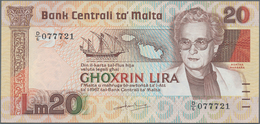 Malta: 20 Liri L.1967 (1986), P.40 In Perfect UNC Condition. Rare! - Malte