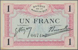 Martinique:  Banque De La Martinique 1 Franc ND(1915), P.10, Almost Perfect Condition, Completely Un - Otros & Sin Clasificación