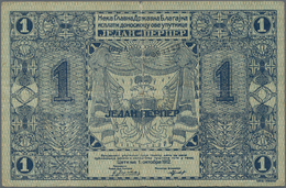 Montenegro: Ministry Of Finance, Set With 5 Banknotes Of The 1912 Issue With 1 Perper P.1 (F- With 4 - Otros – Europa