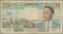 Morocco / Marokko: Banque Du Maroc Pair With 10 Dirhams 1969 P.54e (F+) And 50 Dirhams 1966 P.55b (F - Marocco