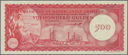 Netherlands Antilles / Niederländische Antillen: 500 Gulden 1962, P.7a In Perfect UNC Condition. Rar - Nederlandse Antillen (...-1986)