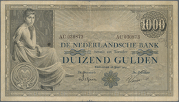 Netherlands / Niederlande: De Nederlandsche Bank 1000 Gulden 1919, P.42, Margin Split, Small Border - Altri & Non Classificati