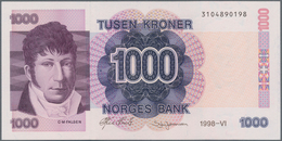 Norway / Norwegen: 1000 Kroner 1998, P.45b In Perfect UNC Condition. - Noruega