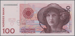 Norway / Norwegen: 100 Koner 1995 SPECIMEN, P.47s In Perfect UNC Condition. Highly Rare! - Noruega