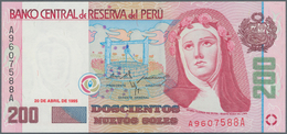 Peru: Banco Central De Reserva Del Perú 200 Nuevos Soles 1995, P.162 In Perfect UNC Condition. - Perù