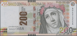 Peru: Banco Central De Reserva Del Perú 200 Nuevos Soles 2009, P.186 In Perfect UNC Condition. - Perù