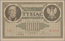 Poland / Polen: 1000 Marek 1919, P.22 In XF+/aUNC Condition - Pologne