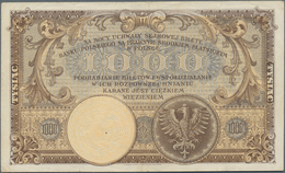 Poland / Polen: 1000 Zlotych 1919, P.59a, Tiny Border Tears, Some Folds And Minor Spots, Condition: - Pologne