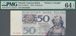 Poland / Polen: Unissued Banknote Essay 50 Zlotych 1965, P.NL, In Perfect UNC Condition, Offset Prin - Pologne