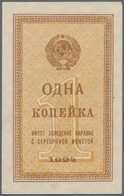 Russia / Russland: Pair With 1 And 5 Kopeks 1924, P.191, 194, Both In UNC Condition. (2 Pcs.) - Russia