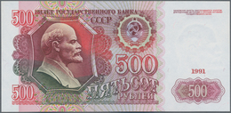 Russia / Russland: 500 And 1000 Rubles 1991, P.245a, 246a, Both In Perfect UNC Condition. (2 Pcs.) - Rusia