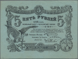 Russia / Russland: Northwest Russia – MOGILEV Region, Set With 3 Banknotes 5 Rubles (UNC), 10 Rubles - Rusia