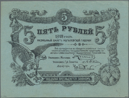 Russia / Russland: Northwest Russia – MOGILEV Region, Set With 3 Banknotes 5 Rubles (UNC), 10 Rubles - Rusland