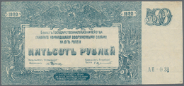 Russia / Russland: South Russia 500 Rubles 1920 Front Proof, P.S434p, Several Soft Folds And Minor S - Rusland