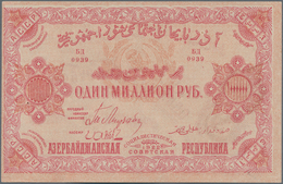 Russia / Russland: Transcaucasia – AZERBAIJAN Pair With 1000 And 1 Million Rubles 1920, P.S712, S719 - Rusia