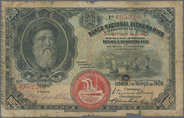 Saint Thomas & Prince / Sao Tome E Principe: Banco Nacional Ultramarino 2500 Reis 1909, P.8, Extraor - Sao Tomé Et Principe