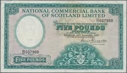 Scotland / Schottland: National Commercial Bank Of Scotland Limited 5 Pounds 1959, P.266, Still Stro - Autres & Non Classés