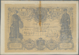 Serbia / Serbien: Kingdom Of Serbia 100 Dinara 1876, P.5, Still Great Condition And Extraordinary Ra - Servië