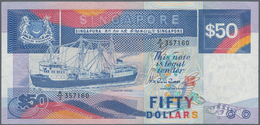 Singapore / Singapur: Board Of Commissioners Of Currency Pair With 50 Dollars ND(1987) P.22a (XF) An - Singapore