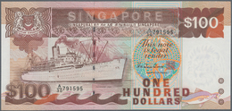 Singapore / Singapur: Board Of Commissioners Of Currency 100 Dollars ND(1985 & 1995), P.23c In Perfe - Singapour