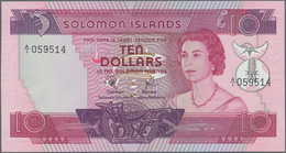 Solomon Islands: Solomon Islands Monetary Authority Set With 3 Banknotes 2, 5 And 10 Dollars ND(1977 - Solomonen