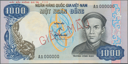 South Vietnam / Süd Vietnam: National Bank Of Vietnam 1000 Dong ND(1972) SPECIMEN Of The Unissued Se - Viêt-Nam