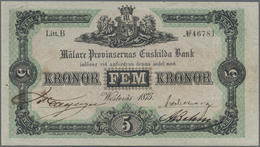 Sweden / Schweden: Mälare Provinsernas Enskilda Bank 1875, P.S327, Issued Banknote With Signatures A - Schweden