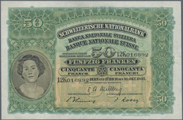 Switzerland / Schweiz: 50 Franken 1947, P.34o, Very Early Issue In Still Nice Condition With A Few F - Svizzera