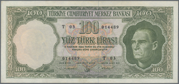 Turkey / Türkei: 100 Lirasi L. 1930 (1951-1965) "Atatürk" - 5th Issue, P.176 With A Few Very Soft Ve - Turkey