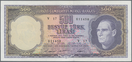 Turkey / Türkei: 500 Lirasi L. 1930 (1966-1969) "Atatürk" - 5th & 6th Issue, P.183, Very Nice Note W - Turquia