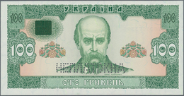 Ukraina / Ukraine: Pair Of The Unissued 50 And 100 Hriven 1992 Specimen, P.107As, 107Bs, Both In Per - Oekraïne