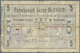 Ukraina / Ukraine: Барская  Городская  Управа (Barskaya Horodskaya Board) 5 Rubles 1918 Kardakov K.5 - Oekraïne