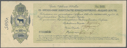 Ukraina / Ukraine: Verhnedniprovske County Council (Верхнеднпровское  Уздное  Земствo), 500 Rubles 1 - Ucrania