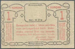 Ukraina / Ukraine: Magisztratus  Varos  Beregszaszi, 1 Korona 1920 P. NL, Used With Several Folds An - Oekraïne