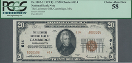 United States Of America: The Lechmere National Bank Of CAMBRIDGE, Massachusetts 20 Dollars Series 1 - Altri & Non Classificati