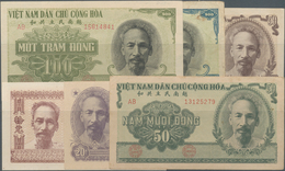 Vietnam: First Series Of The National Bank Of Vietnam 1951 With 6 Banknotes Including 10 Dong P.59a - Viêt-Nam