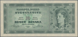 Yugoslavia / Jugoslavien: Pair With 5 And 10 Dinara 1950 Unissued Series, P.67R And 67S, Both In Per - Jugoslawien