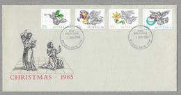 E55 - AUSTRALIE - PO 900/903 Sur FDC Du 1 NOVEMBRE 1985 GYMEA N.S.W. CHRISMAS. - Briefe U. Dokumente