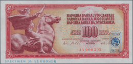 Yugoslavia / Jugoslavien: Complete Specimen Set Of The 1965 Series With 5, 10, 50 And 100 Dinara SPE - Joegoslavië